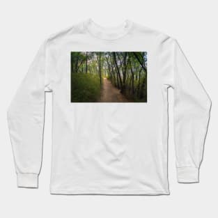 Trail Through the Woods at Sunset Long Sleeve T-Shirt